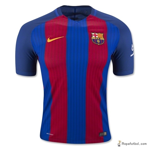 Camiseta Barcelona Replica Primera Ropa 2016/17 Azul